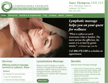 Tablet Screenshot of lymphedematherapylubbock.com